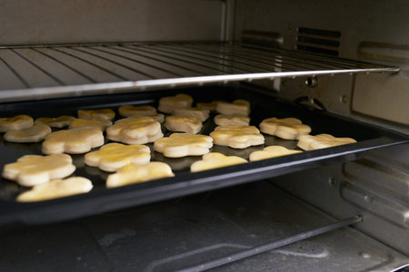 Baking cookies
