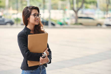 Lovely smiling studentの写真素材