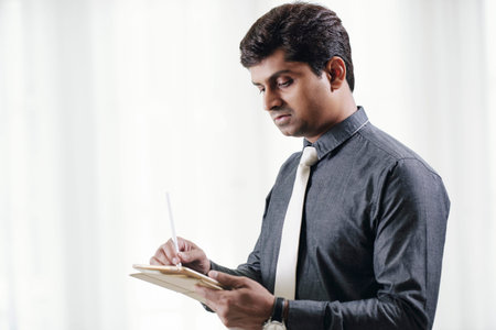 Working businessman