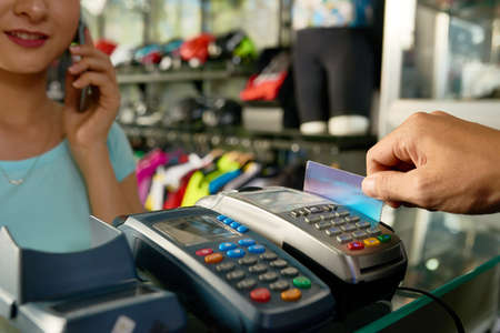 Accepting paymentの写真素材