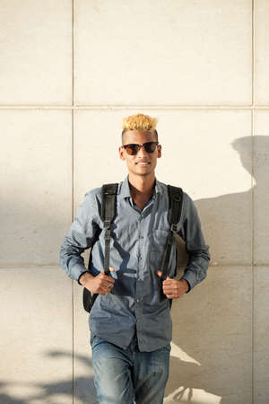 Positive university studentの写真素材