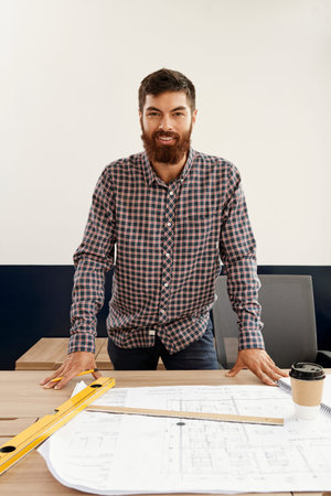Smiling architect