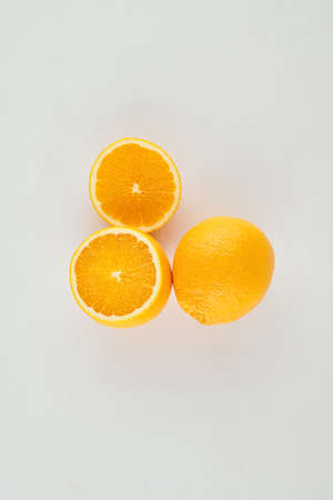 Juicy ripe orangesの写真素材