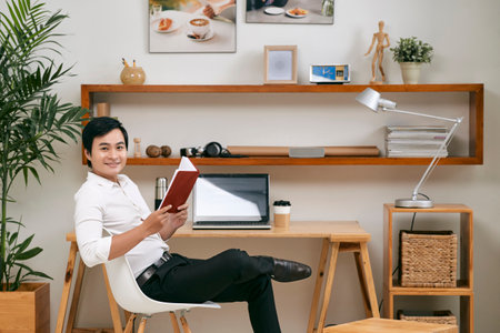 Successful young Asian businessmanの写真素材