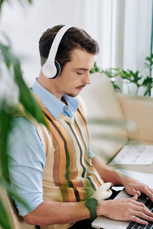 Man working from home