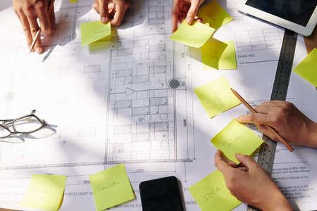 Architects planning workの写真素材