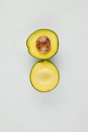 Delicous cut avocado