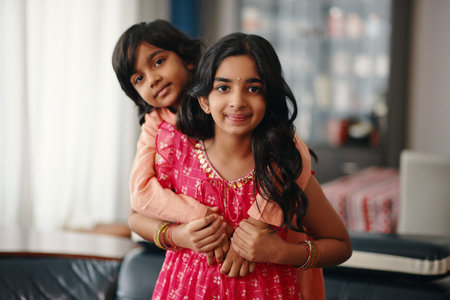 Portrait Of Indian Brother And Sister