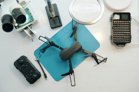 Repair Of Drone In Workshop