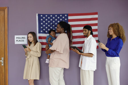 People Using Gadgets While Waitingの写真素材