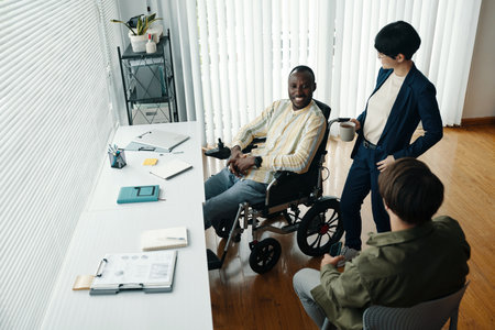 Business People Cooperating In Officeの写真素材