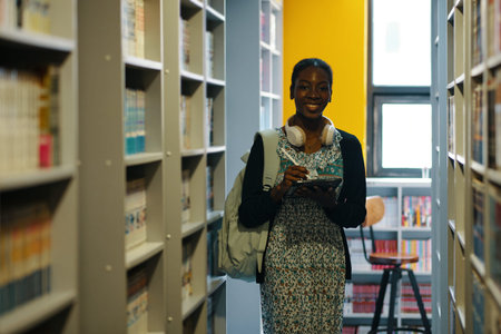 Student Searching For Books For Study