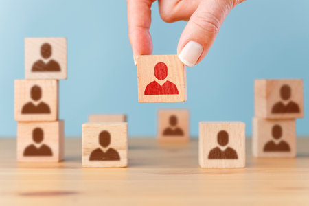 Human resources concept. Preferred businessmanの写真素材