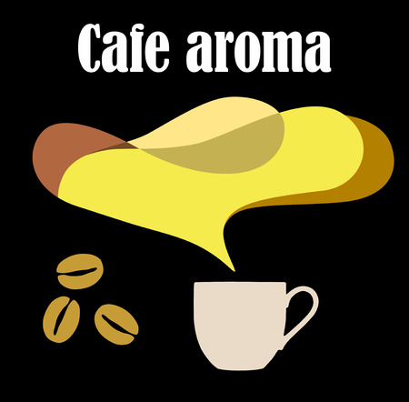coffee and aroma imageのイラスト素材