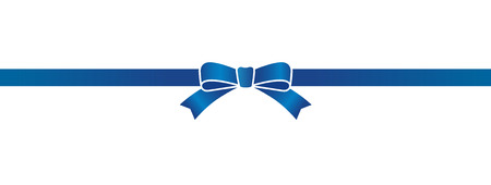 blue ribbon Illustration materialのイラスト素材
