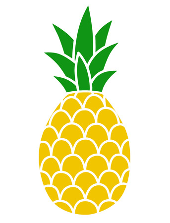 Pineapple color iconのイラスト素材