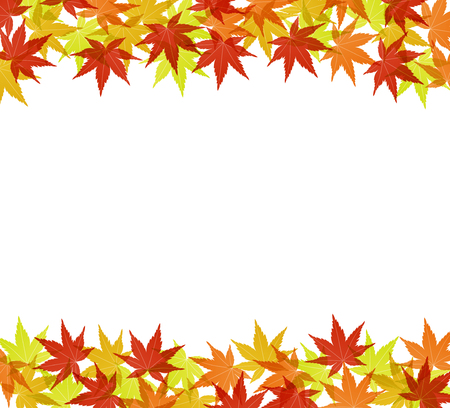 Maple background background illustration materialのイラスト素材