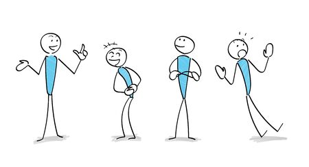 various Gesture communication scene setのイラスト素材