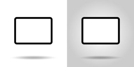 Tablet icon set, sign, pictogram, materialのイラスト素材