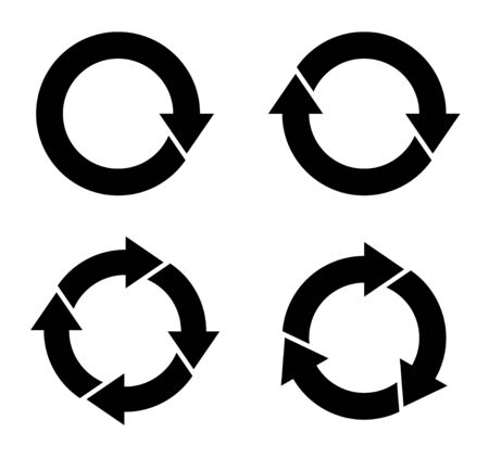 Cycle and flowchart arrow icon collectionのイラスト素材