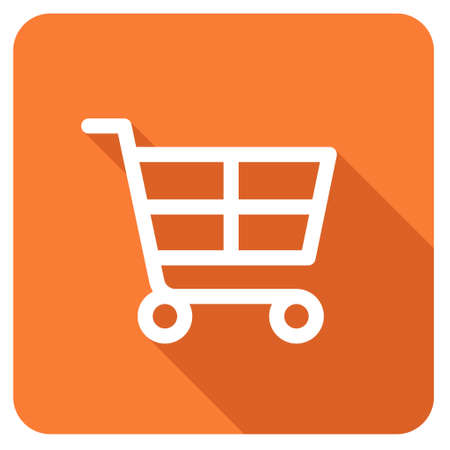 Shopping cart and online shopping iconのイラスト素材