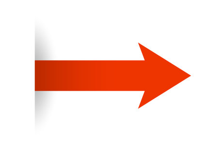 Red arrow icon to move forward