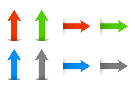 arrow icon to move forward setのイラスト素材
