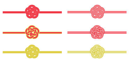 Mizuhiki of plum knot set
"Mizuhiki" is a traditional Japanese decorationのイラスト素材