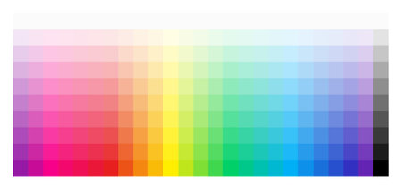 Color picker square 24 hue setのイラスト素材