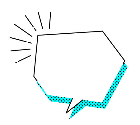 Pop speech bubble design materialのイラスト素材