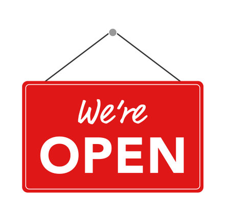 Open sign illustration icon materialのイラスト素材