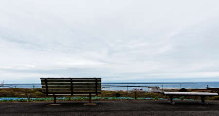 Chair in spring season at japanの写真素材