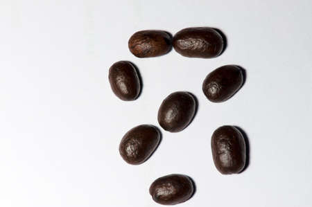 Coffee beans set is  symbols number eightの写真素材