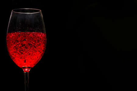 Red water isolated backgroundの写真素材