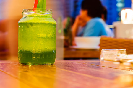 Lemongrass drink on table