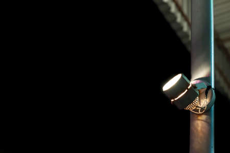 Downlight on poleの写真素材