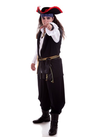 Pirate isolated on white background studio shotの写真素材