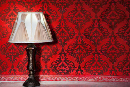 Vintage lamp in old interior from rococo period studio shootingの写真素材