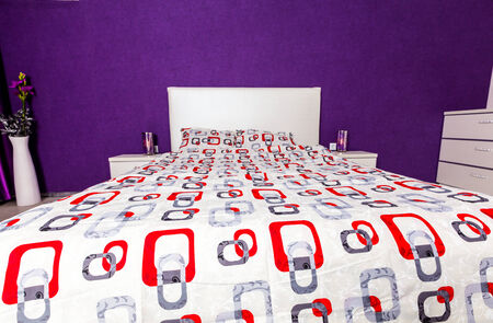 Modern bedroom interior design  Professional lighting  Home sweet home  Comfyの写真素材