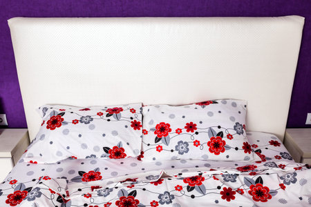 Modern bedroom interior design. Professional lighting. Home sweet home. Comfy