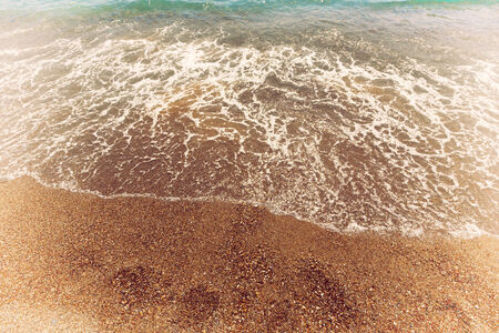 Wave sea and rocks on beach. Vacation and relax. Scenic. Outdoor. Seaの写真素材