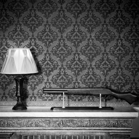 Vintage room interior toned image studio shootingの写真素材