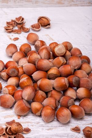Dried fruits on wooden backgroundの写真素材