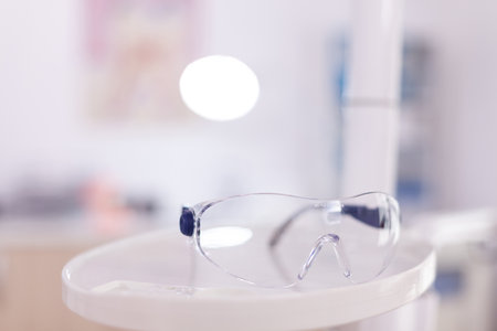 Medicine professional oral dental equipment in orthodontist teethcare hospital office room. Saliva rejector using for healthcare hygiene. Stomatology clinical surgery professional instrumentsの写真素材