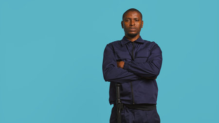 Security guard does surveillance for various organizations and venues, ensuring protection of...