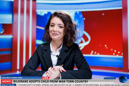 Host talks about billionaire adopting child from poor country, providing a home and ensuring great...