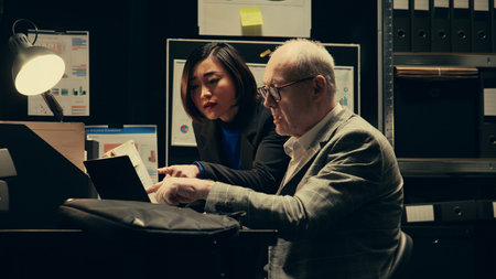 Investigation partners analyze archived autopsy reports and medical records for forensic insights,...