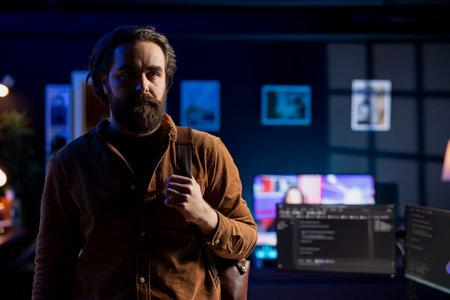 Cybersecurity expert leaves home office after finding security vulnerabilities and preventing...