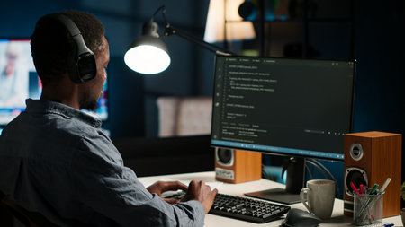 Network operator upgrading script and combining HTML code with IT language in terminal interface....