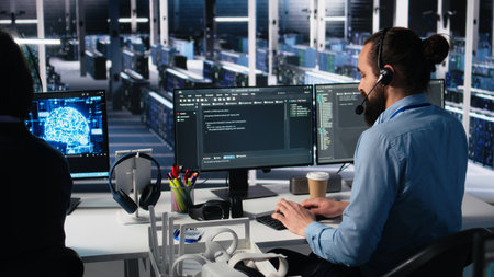 Data center admin using AI assistant to provide user technical support and solutions to users....